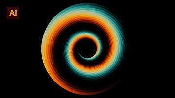 Gradient Spiral Vortex | Step by Step | Illustrator Tutorial