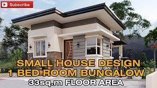 SMALL HOUSE DESIGN 1 BEDROOM | 33 sqm | Exterior &amp; Interior Animation