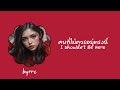[Lyrics] คนที่ไม่ควรอยู่ตรงนี้ ( I Shouldn’t Be Here)