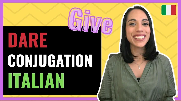 [Italian Verbs] Learn 3 BASIC Tenses for verb DARE | GIVE Conjugation Italian