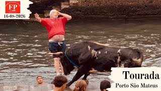 Tourada à corda no Porto de Pescas, Vila de São Mateus, São Mateus, 16 de agosto de 2026