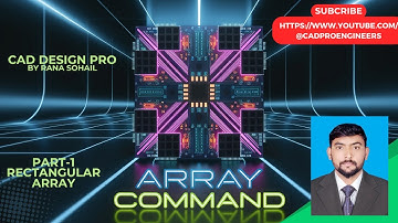What is Array Command and Rectangular Array in AutoCAD | AutoCAD Tutorial for Beginners