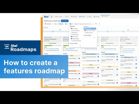 Aha! Roadmaps | How to create a features roadmap