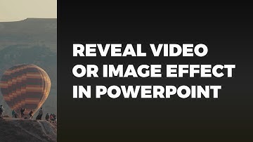 Reveal Video or Image Animation effect in PowerPoint | Reveal Animation Effect in Presentation