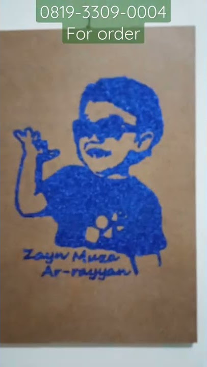 Painting glitter untuk hiasan dinding