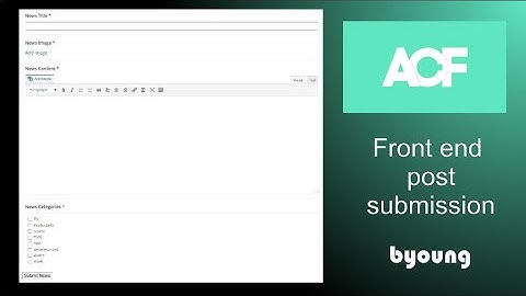 Submit posts using a front end form in WordPress and send an email notification to the editor