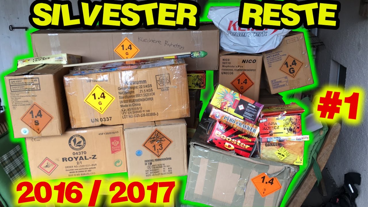 Silvester Feuerwerks-Reste 2016/2017 [Teil 1/2] | Über 150 Kilo Feuerwerk | MrPyroManager