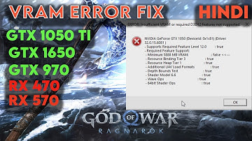 God of War Ragnarok Insufficient VRAM Error Solved!