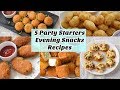 5 Quick Party Starters/Evening Snacks for Kids - ५ बच्चो के लिए शाम के नाश्ते या पार्टी स्नैक्स