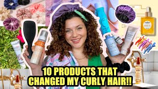 10 CURLY HAIR PRODUCTS I CANT LIVE WITHOUT (these changed my hair)