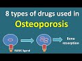 8 types of drugs used in Osteoporosis