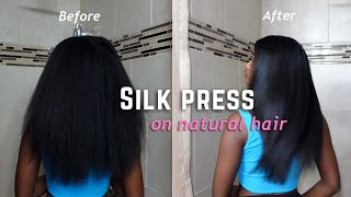 HOW TO: DIY SILK PRESS ON NATURAL HAIR + HOW TO WRAP AND MAINTAIN STRAIGHT HAIR #naturalhair