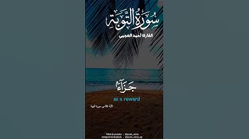 فليضحكوا قليلا وليبكوا كثيرا #احمد العجمي #سورة التوبة #قران كريم #تلاوات #foryou #fypシ