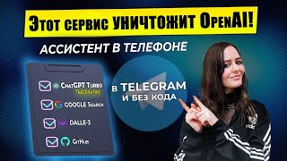 Telegram Ассистент с выходом в Интернет | ChatGPT 4 Turbo (БЕСПЛАТНО) | Dalle-3 | Google и др.| 2024