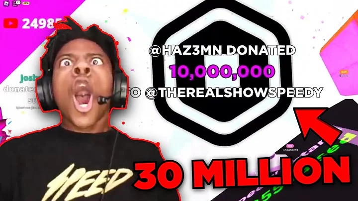 IShowSpeed Gets DONATED $30,000,000 Robux in Pls Donate