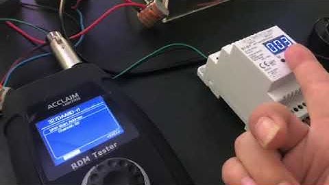 RDM test for S1-D1 Triac DMX dimmer