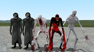 SCP-096 VS SCP-049!!! Garrys Mod Sandbox