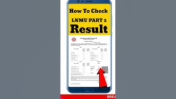 LNMU PART 2 Result kaise dekhen #shortsviral #result #lnmu #shortsvideo #