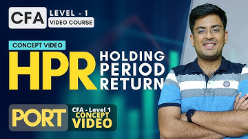 CFA Level 1 (2022) | Portfolio Management | Concept Videos | Holding Period Return | Hindi