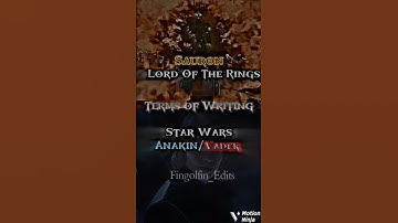Sauron VS Anakin/Vader ( Terms of Writing ) #lordoftherings #starwars #anakin #sauron