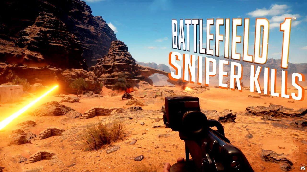 Battlefield 1 Epic Sniper Kills | Rush Mode | 4K