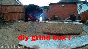 DIY - how to build a skate park grind box - bmx - skateboard - scooter - blades