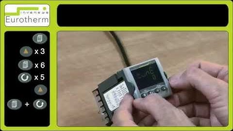 Autotune set up on a Eurotherm 3200 controller