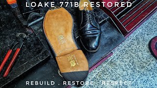 Loake 771B Detailed Restoration | Resole #32 | JR Leather | Triumph Toe Plate | Scottish Shoe Repair