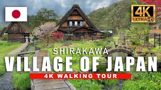 Most Beautiful Village in Japan, Shirakawa-go | 4K Relaxing Walk - 4K HDR 60fps