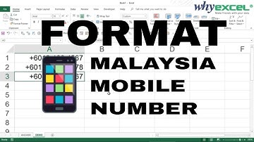 Easily Format Malaysia Mobile Phone Numbers | Excel Sifu