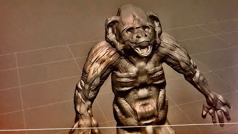 2D concept art to 3D Blocking Preview - Chimp Variation Video Game Devlog