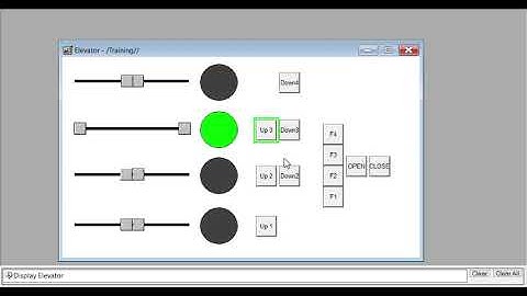 Elevator simulation FactoryTalk View SE Client 2020