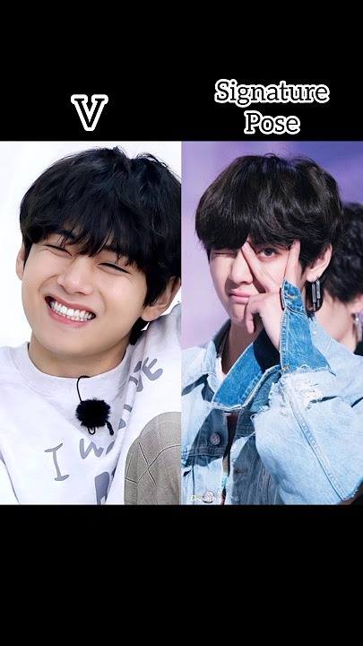 BTS member's signature pose