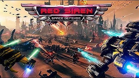 Red Siren Space Defense gameplay for Android