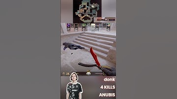 donk - ANUBIS 4KILLS - CS2 donk #cs2 #faceit #fpl #anubis  #donk
