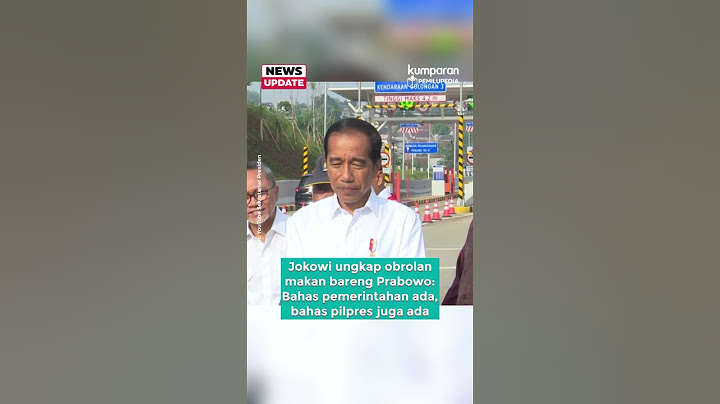 Jokowi Ungkap Obrolan Makan Malam Bareng Prabowo