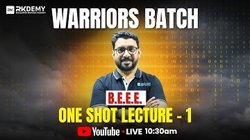 BEEE One Shot Lecture - 1 | LIVE At 10:30 AM | AJIT SIR | FE Engineering | All University