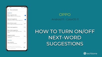 How to Turn On/Off Next-word suggestions - Oppo [Android 11 - ColorOS 11]