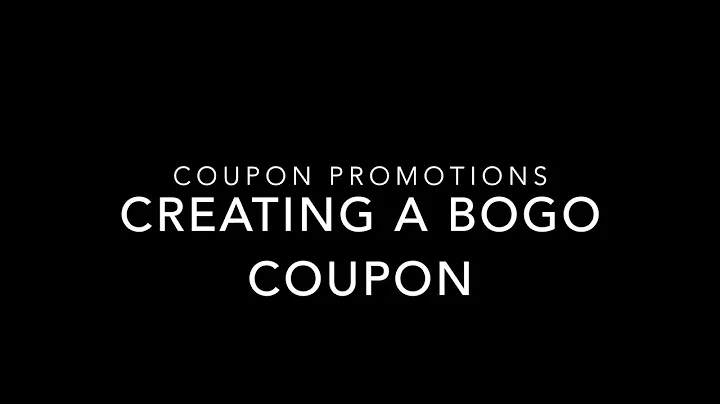 BigCommerce: Coupon Promotions: Creating a BOGO (Buy One Get One) Coupon / Free Gift with Coupon