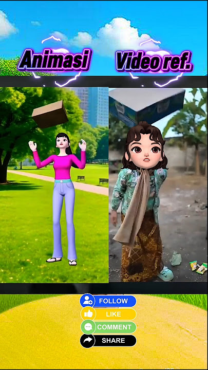 OUCH IT HURTS ‼️Throwing the box hit myself 😱 Animation vs Original #upinipin #shorts #viralshort...