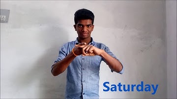 Learn Indian Sign Language - lesson 7 (Week)