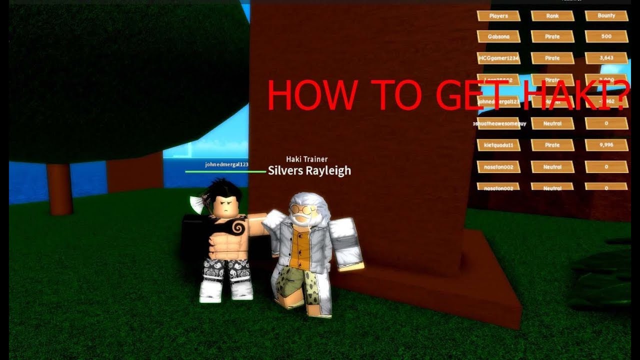 How To Get Buso Haki Kenbunshoku Haki Rokushiki One Piece Pirate Wrath Youtube - how to get ryusoken one piece pirates wrath roblox better