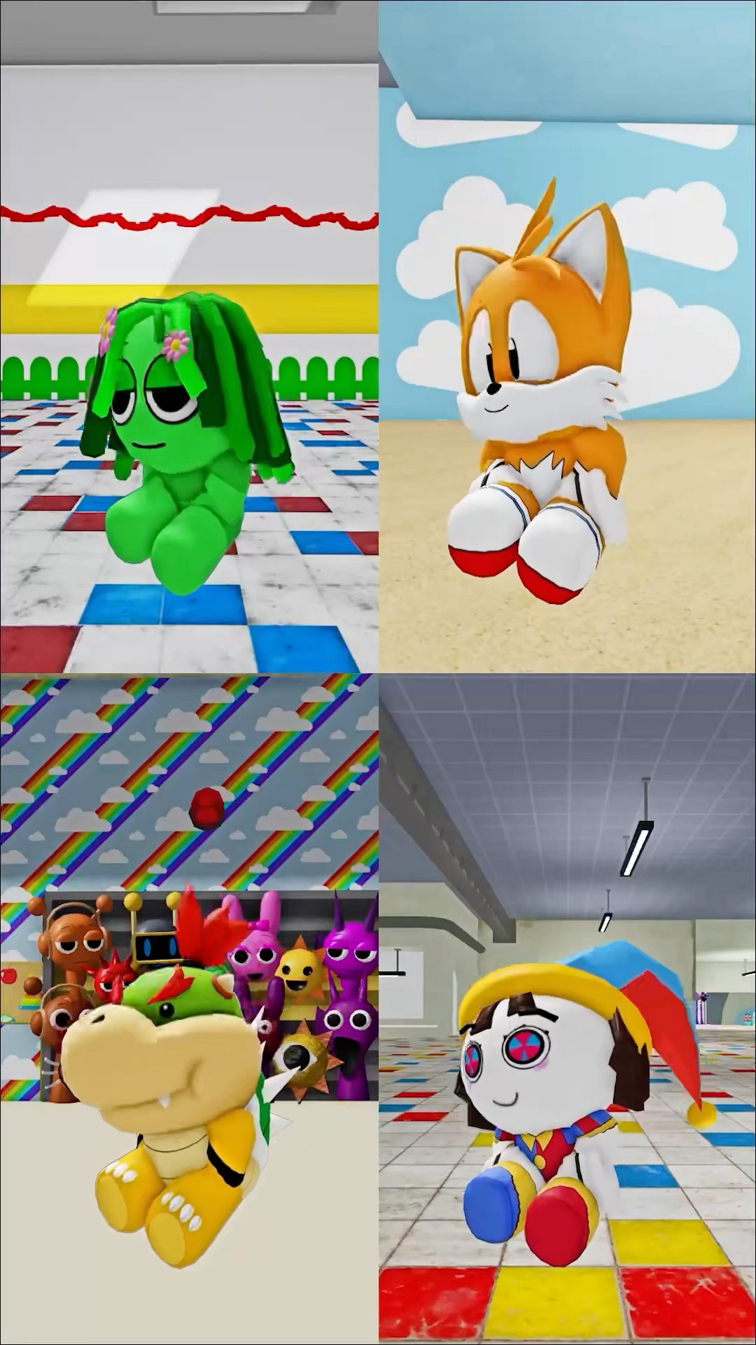 cute little sprunkis collection Thanos Squid Game #incredibox #sprunki #sonic #mario #pomni #doey