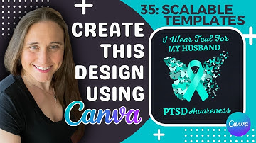 Make Scalable Templates for Print on Demand: Canva Tutorial for POD Make 100+ designs that sell