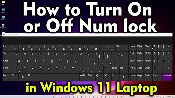 How to Turn On or Off Num lock in Windows 11 PC or Laptop