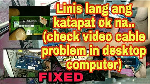 "CHECK VIDEO CABLE" problem in all PC and LAPTOP.#computer #laptop