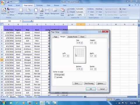 How to Center Worksheets Both Horizontally and Vertically in Excel