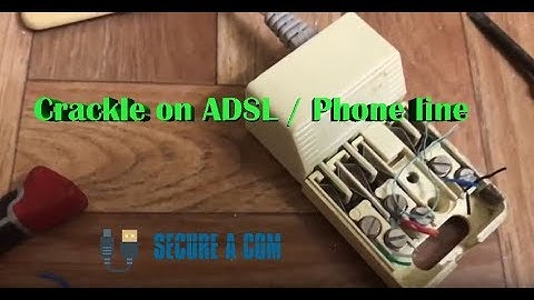 CRACKLE NOISE ON PHONE LINE - NETWORK FAULT - ENGADINE