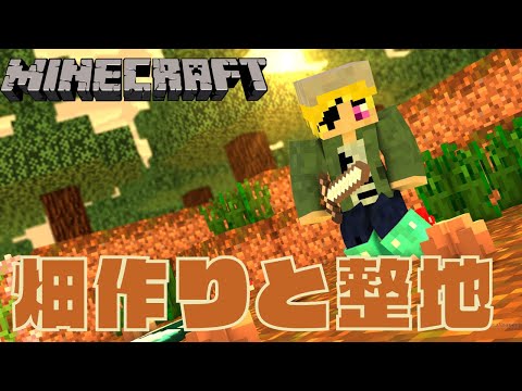 【Minecraft  】深夜の雑談メインのマイクラ　畑作りとエンチャント部屋作りと整地する【マインクラフト / Vtuber 】