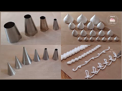 Round Piping Nozzles Tutorial for beginners  Recommendation and techniquesSubtitle on